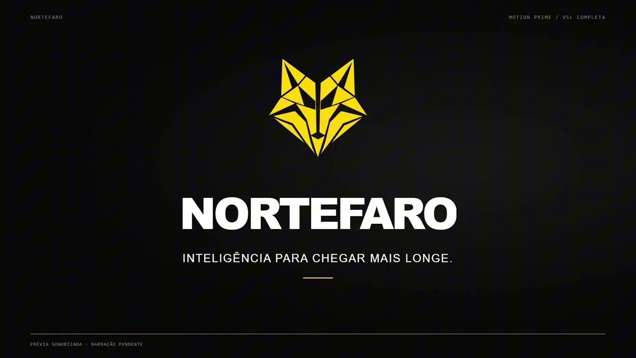 Raposa oficial da NORTEFARO, em amarelo sobre fundo preto